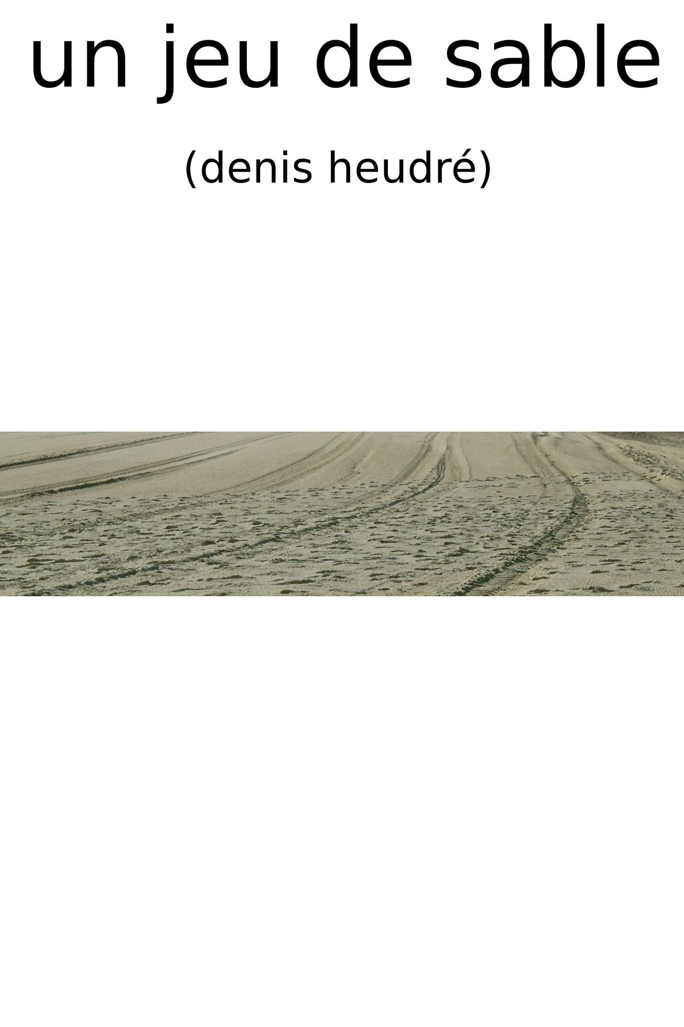 Un jeu de sable