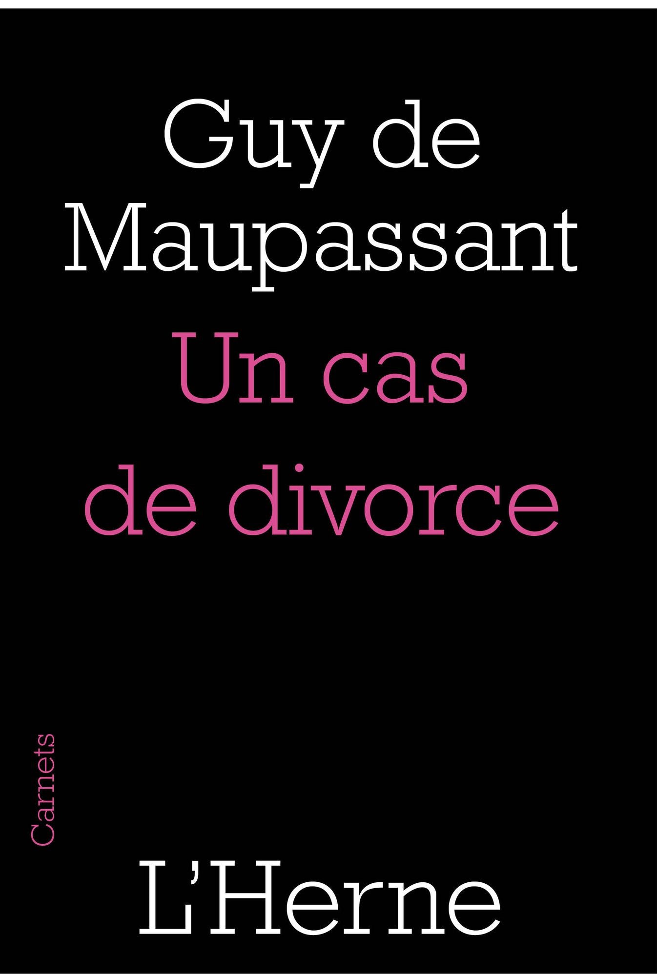 Un cas de divorce