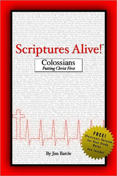 Scriptures Alive!: Colossians