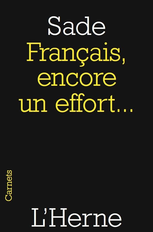 Français, encore un effort...