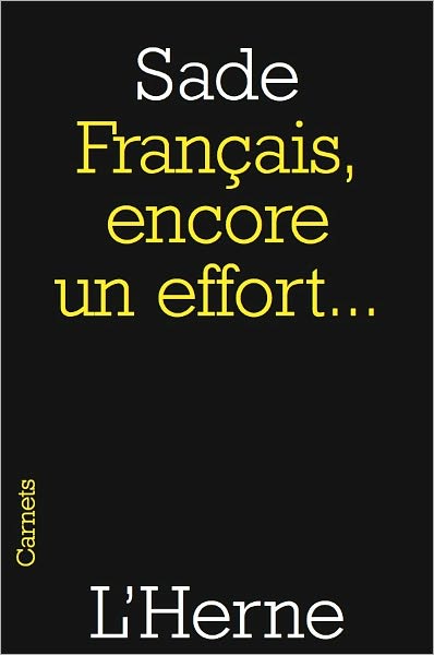 Français, encore un effort...