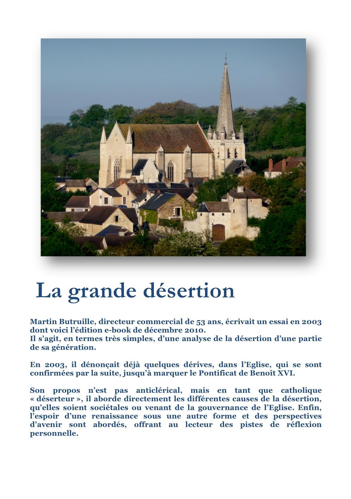 La grande désertion