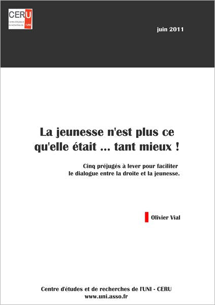 La jeunesse n'est plus ce qu'elle était .... tant mieux !