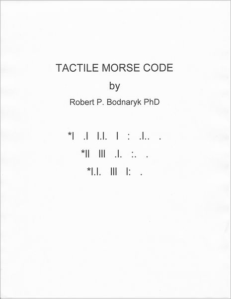 Tactile Morse Code