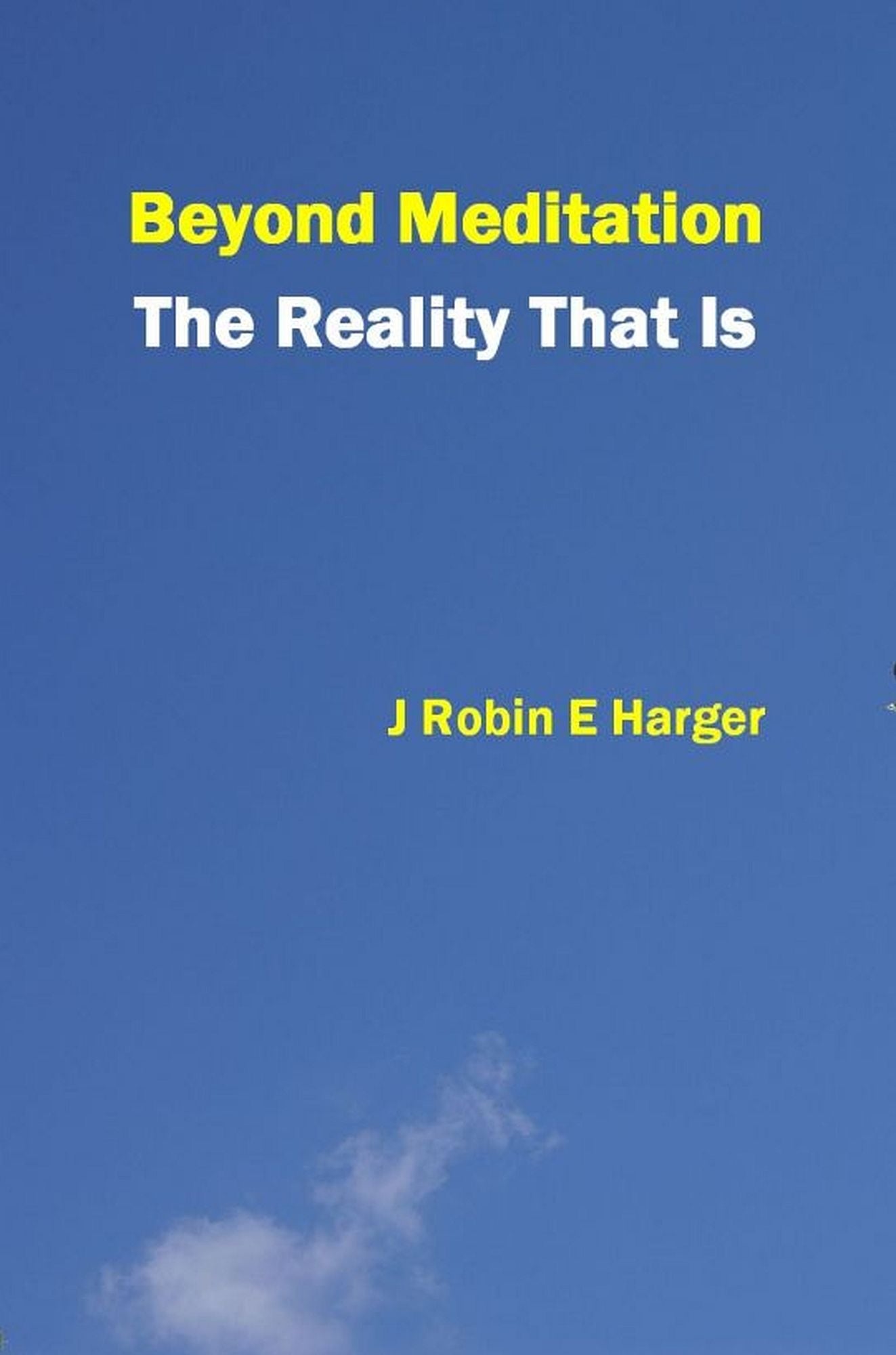 Beyond Meditation The Reality That Is