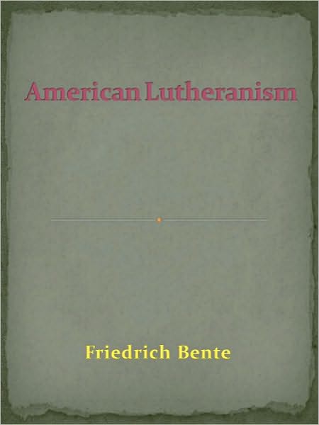 American Lutheranism