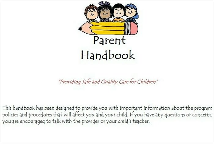 Parent Handbook (For Child Care Business Owners)