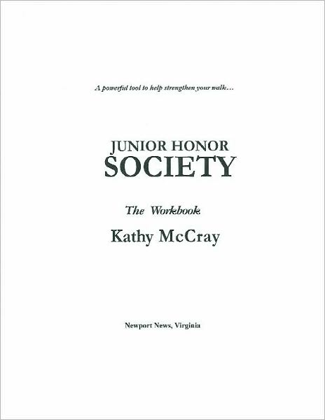 Junior Honor Society: The Workbook!