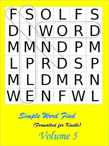 Simple Word Find: Volume 5