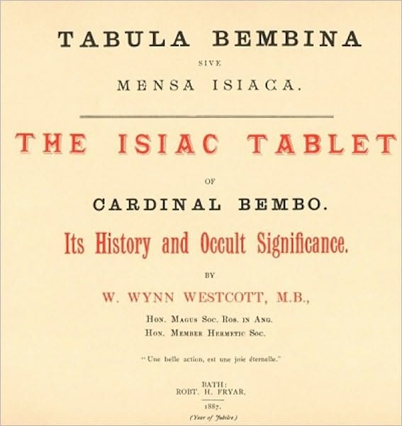 THE ISIAC TABLET OF CARDINAL BEMBO
