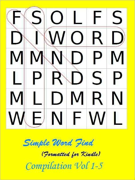 Simple Word Find Compilation: Vol 1-5