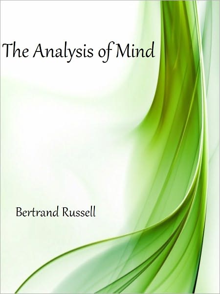 The Analysis of Mind