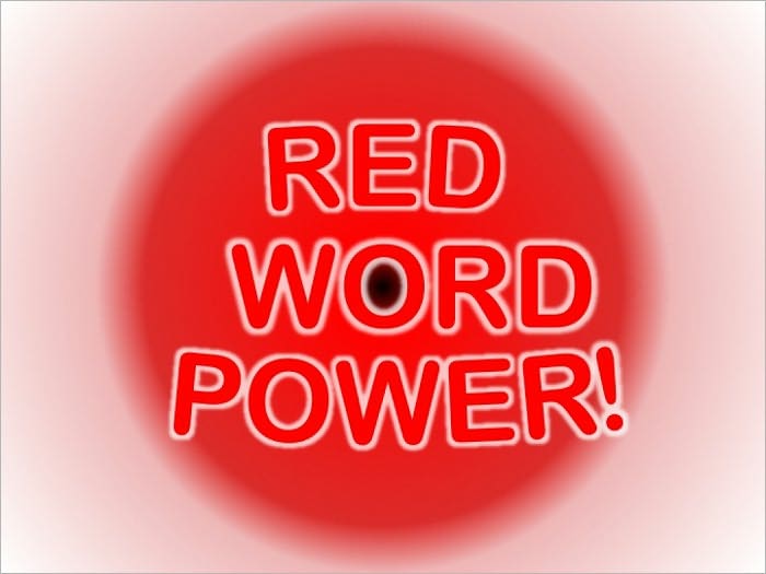RED WORD POWER!