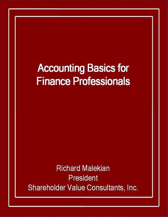 Accounting Basics for Finance Professionals
