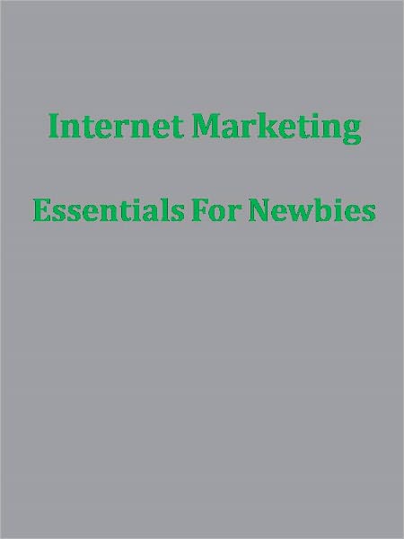 Internet Marketing Essentials For Newbies