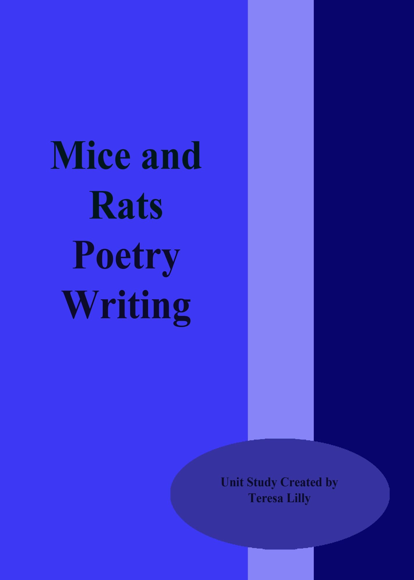 Mice and Rats Poetry Writing
