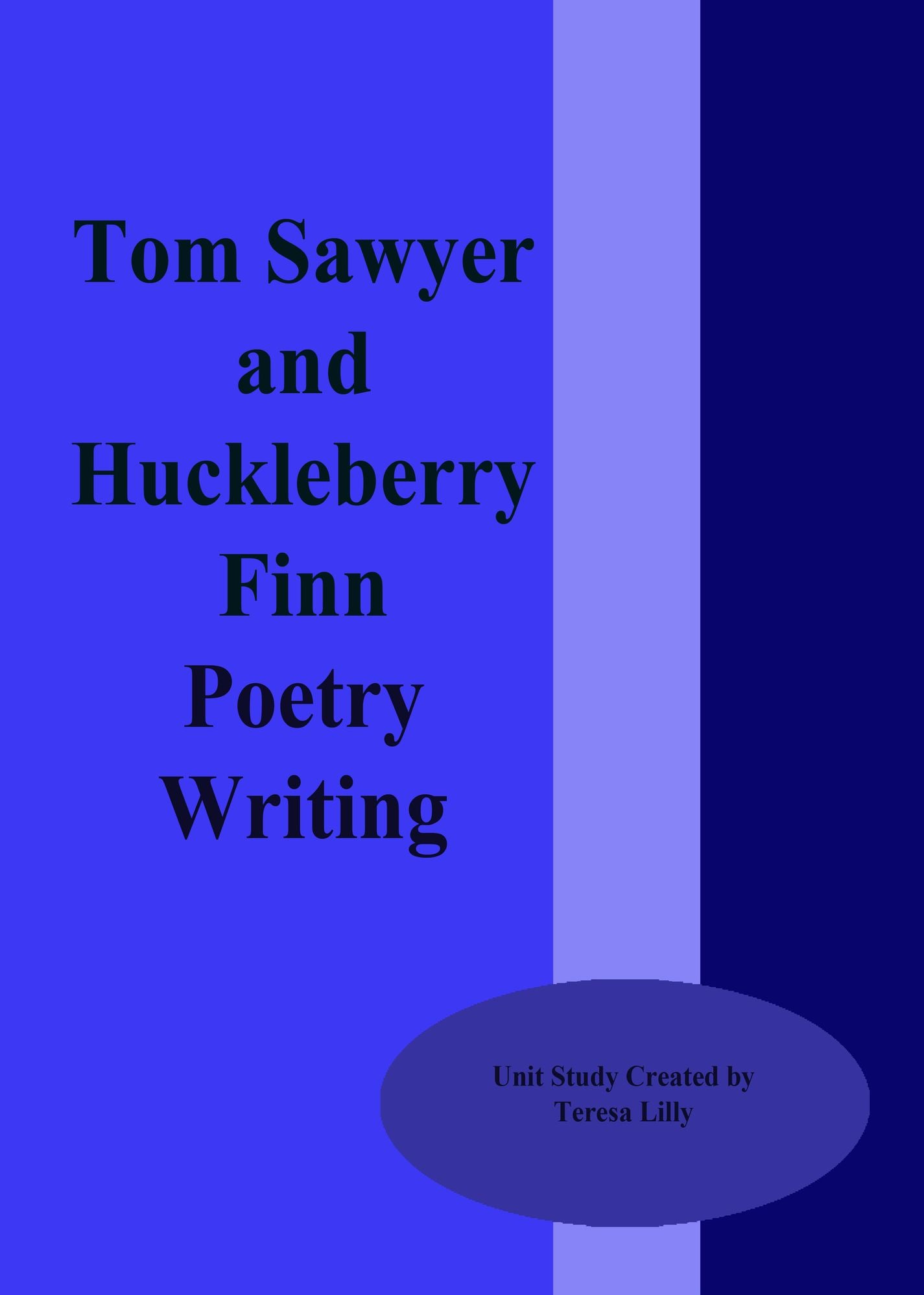 Tom Sawyer and Huckleberry Finn Poetry Writing
