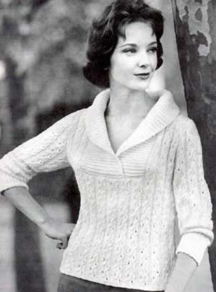 Woman's Knitted Vintage Slipover Sweater Patterns, Coat Sweater Patterns and Cardigan Sweater Patterns