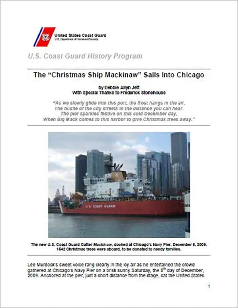 The "Christmas Ship Mackinaw" Sails Into Chicago