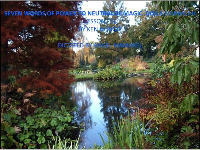 SEVEN WORDS OF POWER TO NEUTRALIZE MAGIC DOLLS (KABBALAH LESSON 21)