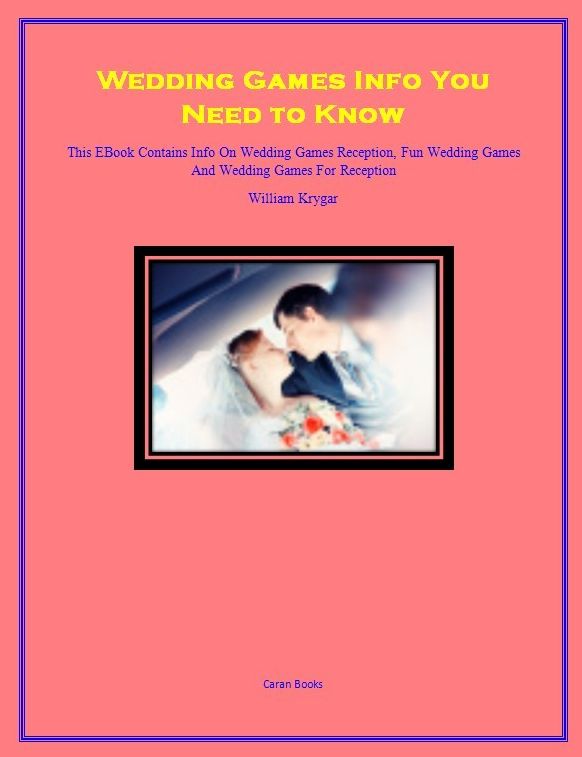 Wedding Games Info You Need to Know