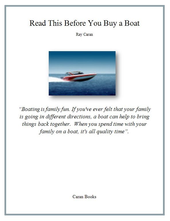 Read This Before You Buy a Boat