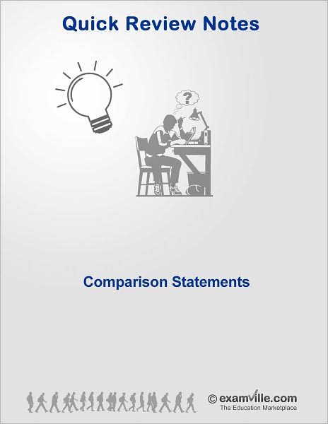 English Grammar - Comparison Statements