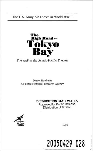 The High Road to Tokyo Bay : The AAF in the Asiatic-Pacific Theater