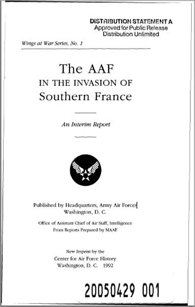 The AAF in the Invasion of Southern France