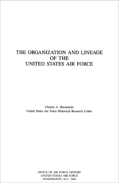 Organization and Lineage of the United States Air Force
