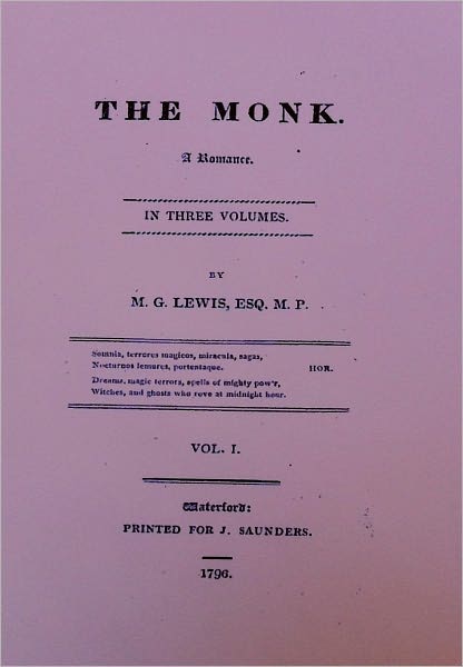 The Monk, a Romance