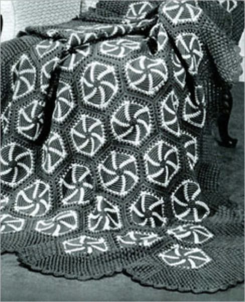 Pin Wheel Afghan Crochet Pattern - Vintage Crochet Afghan Pattern