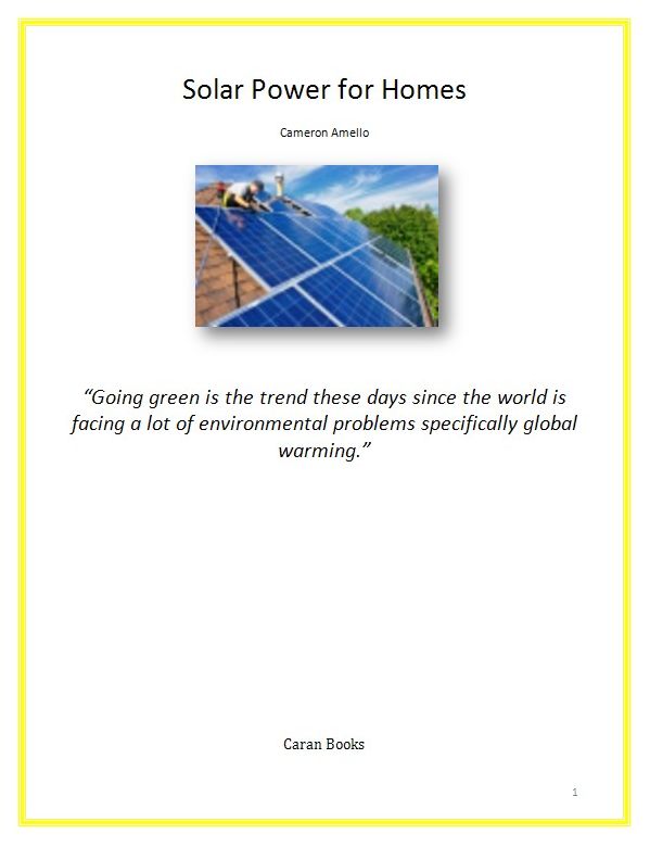 Solar Power for Homes