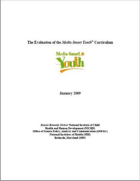 Report on the Evaluation of the Media-Smart Youth Curriculum