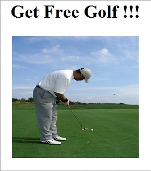 Play Golf for Free!!