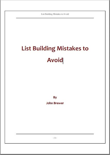 List Building Mistakes to Avoid