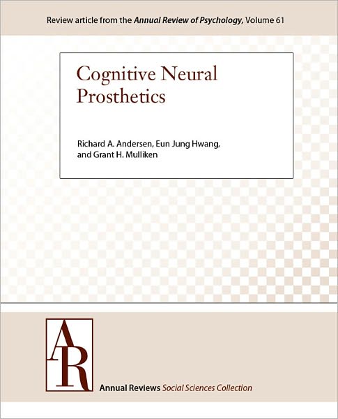 Cognitive Neural Prosthetics