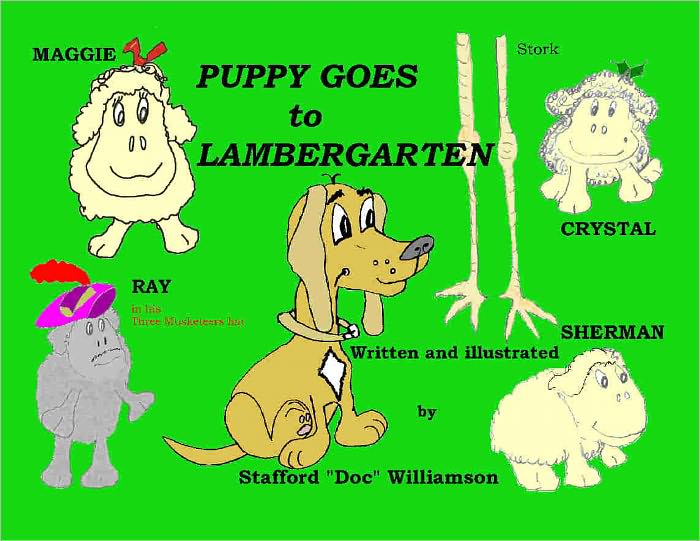 Puppy Goes to Lambergarten