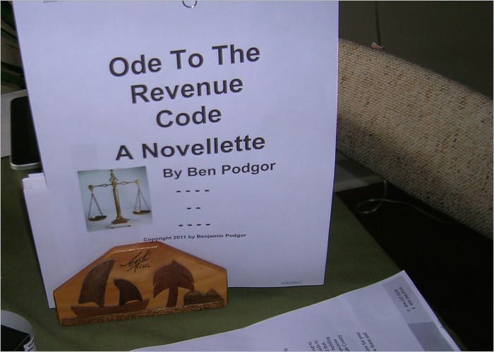 Ode To The Revenue Code, A Novellette
