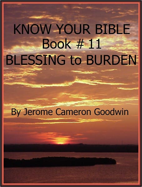 BLESSING to BURDEN - Book 11 - Know Your Bible