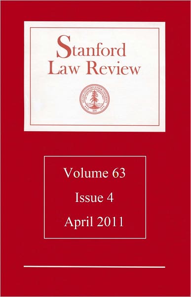 Stanford Law Review: Volume 63, Issue 4 - April 2011