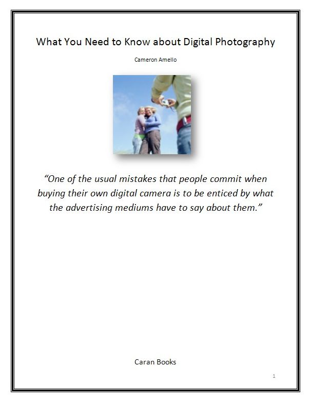 What You Need to Know about Digital Photography