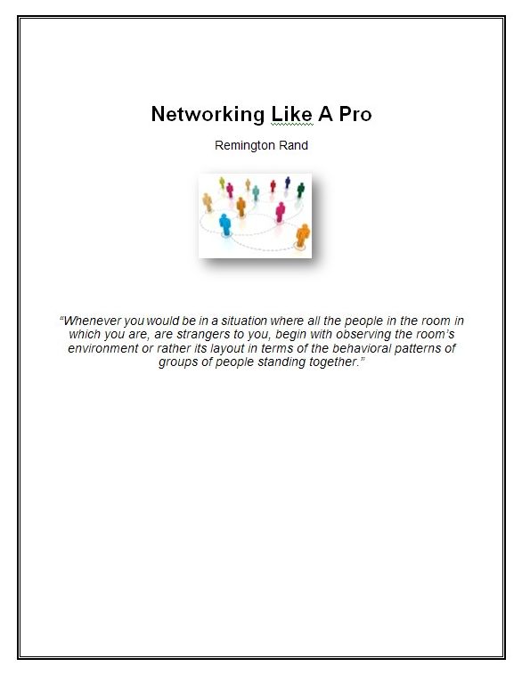 Networking Like A Pro