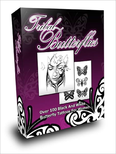 Tribal Butterflies: Over 100 Black and White Butterfly Tattoos For Women