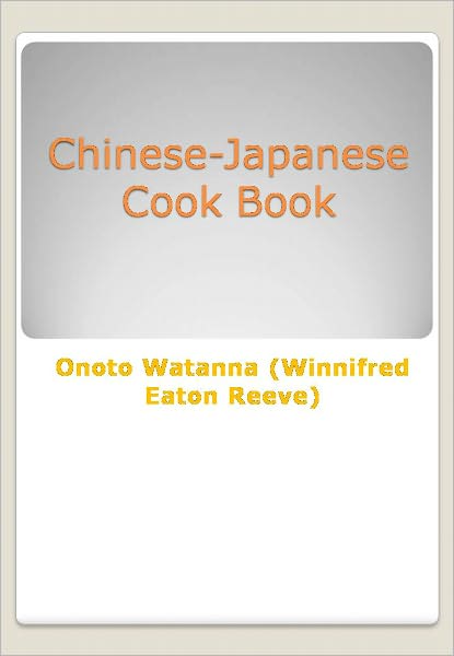Chinese-Japanese Cook Book