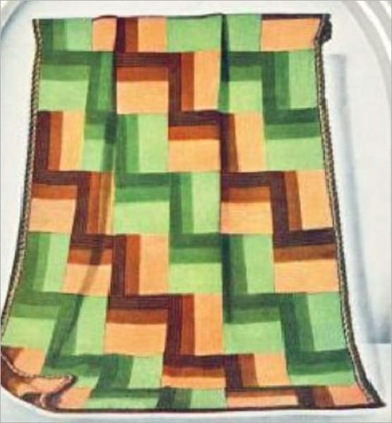 Crochet Pattern Sun Porch Afghan - Vintage Crochet Afghan Pattern