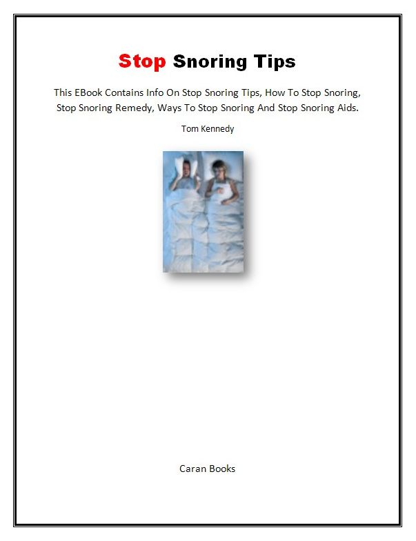 Snoring Tips You Need to Know