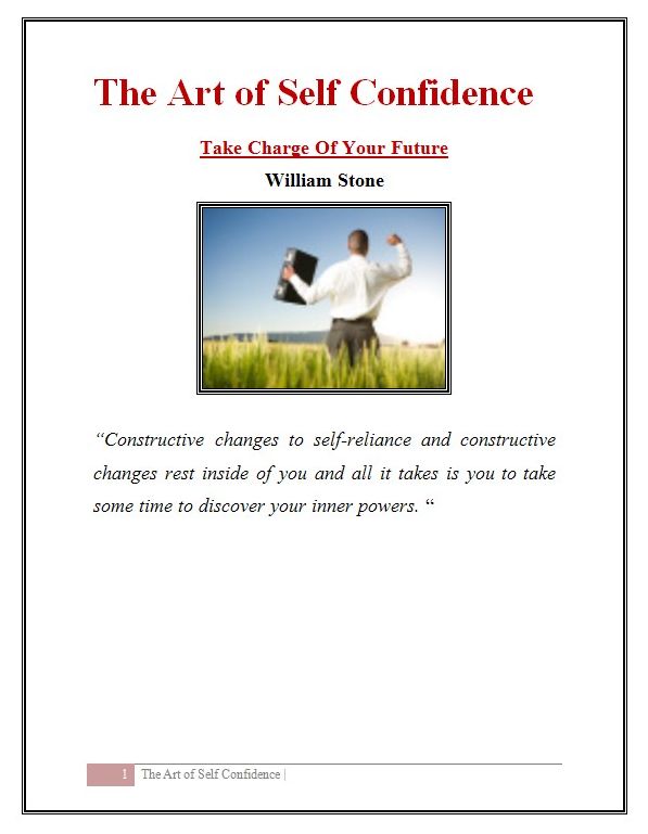 The Art of Self Confidence