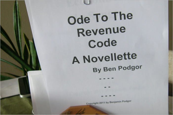 Ode To The Revenue Code, A Novellette