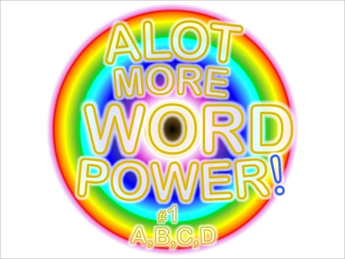 ALOT MORE WORD POWER! #1 (A,B,C,D)
